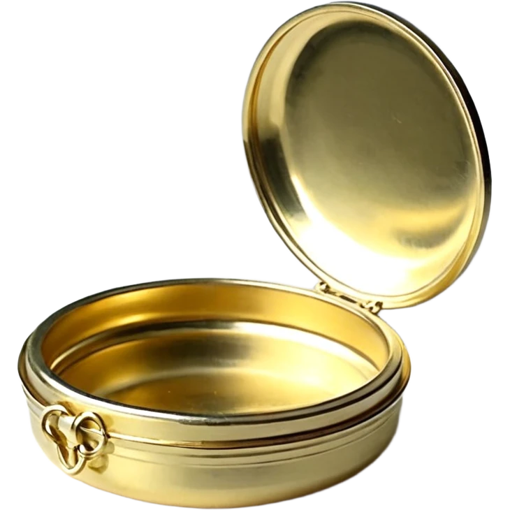  драгоценная шкатулка круглая для украшений золотая emoji