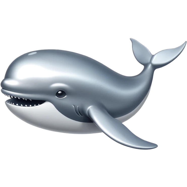 silver whale emoji