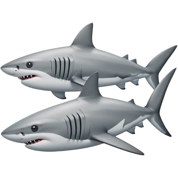 Put the shoes on the fins of the shar emoji