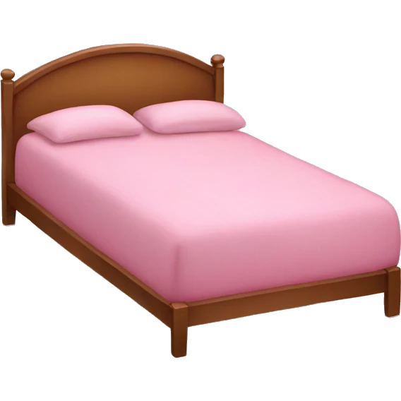 Pink bed realistic  emoji