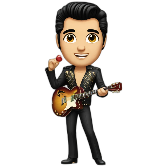 Elvis Presley las vegas emoji