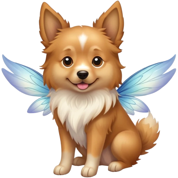 perro con alas de hada emoji