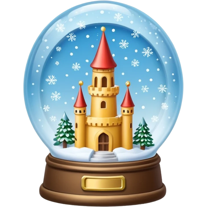snow-globe, tower inside emoji