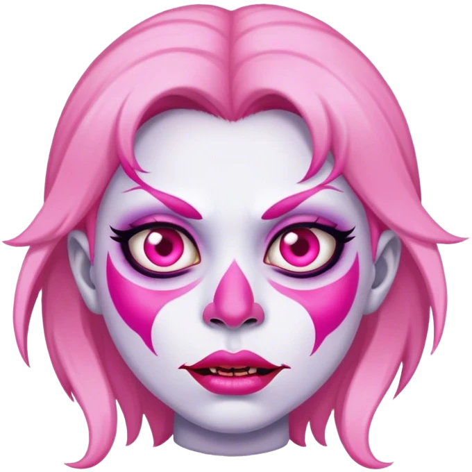 lady monster pink face emoji