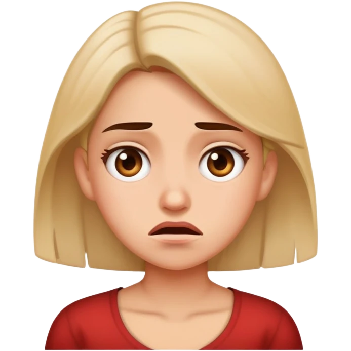 Girl disgusted and confused  emoji