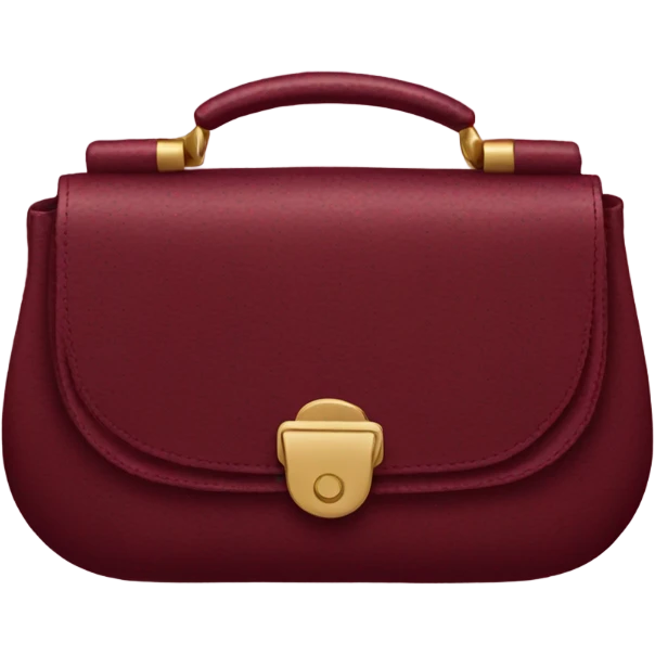 Burgundy purse emoji