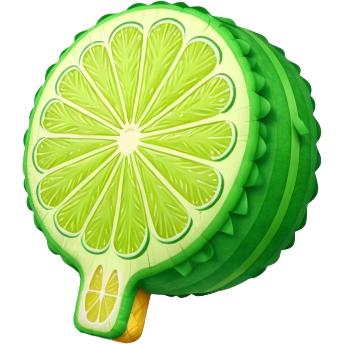inflatable balloon lime slice pinata emoji