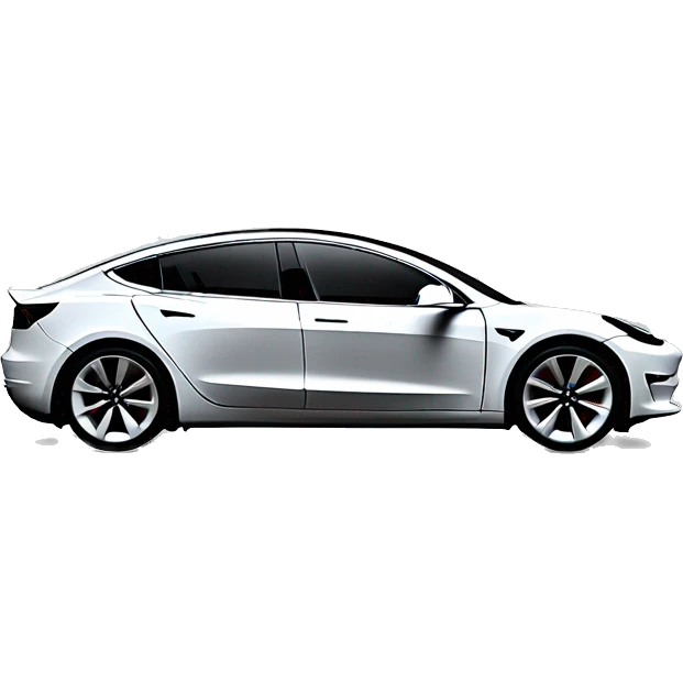 White stearing wheel Tesla model 3  emoji