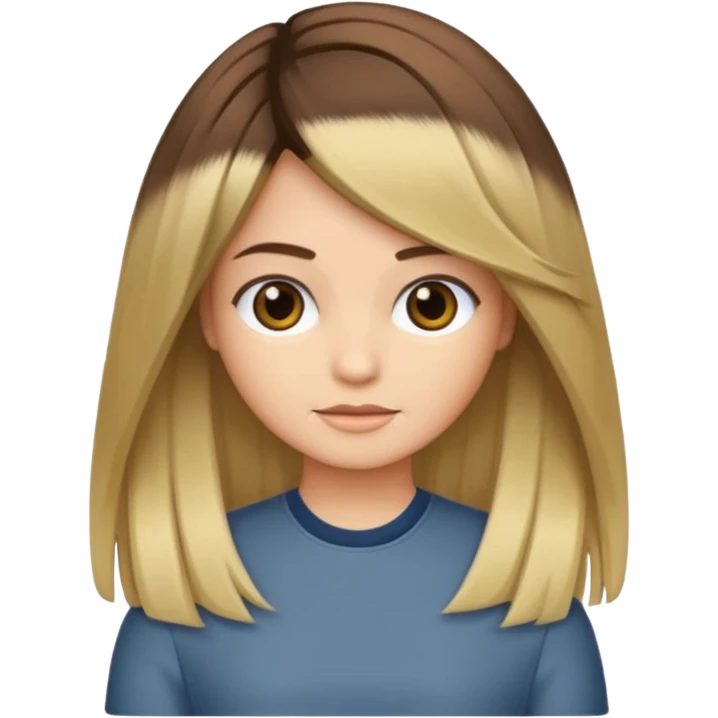 pelo con mechas californianas emoji