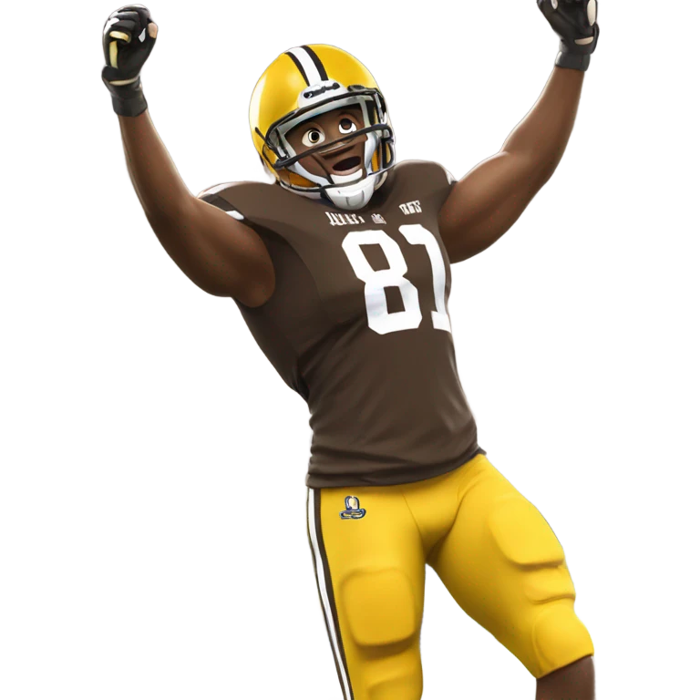 St brown on the lions wining to game wining touchdown  emoji