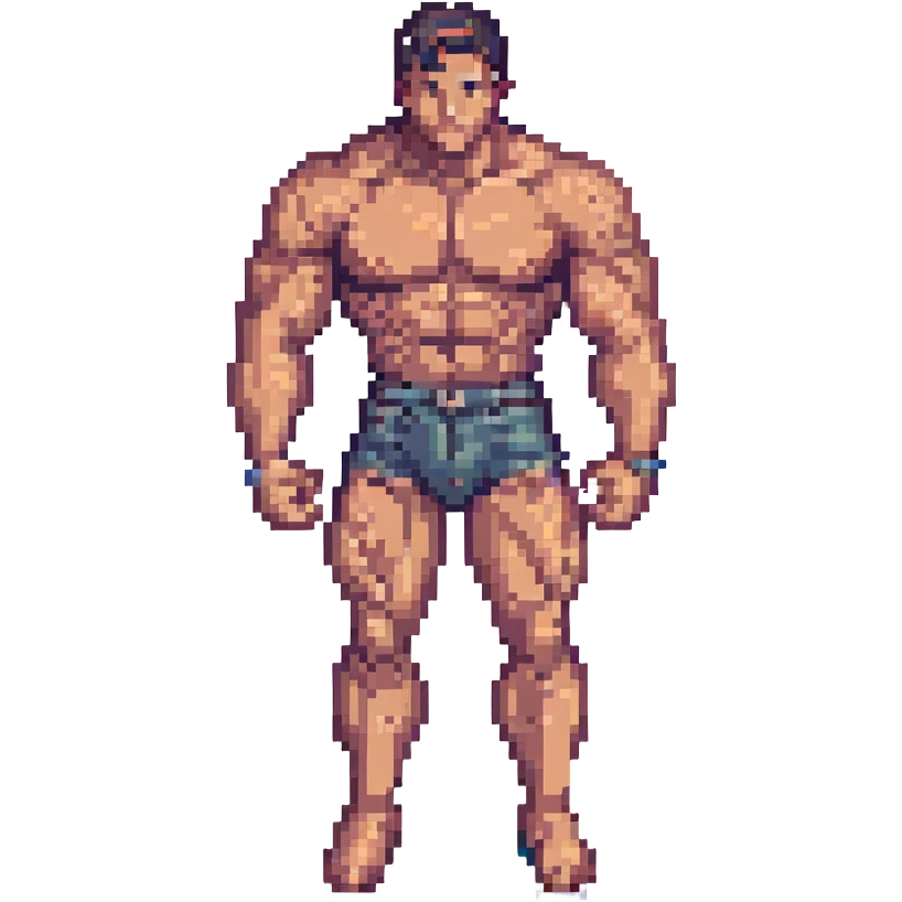 muscle pixel art emoji