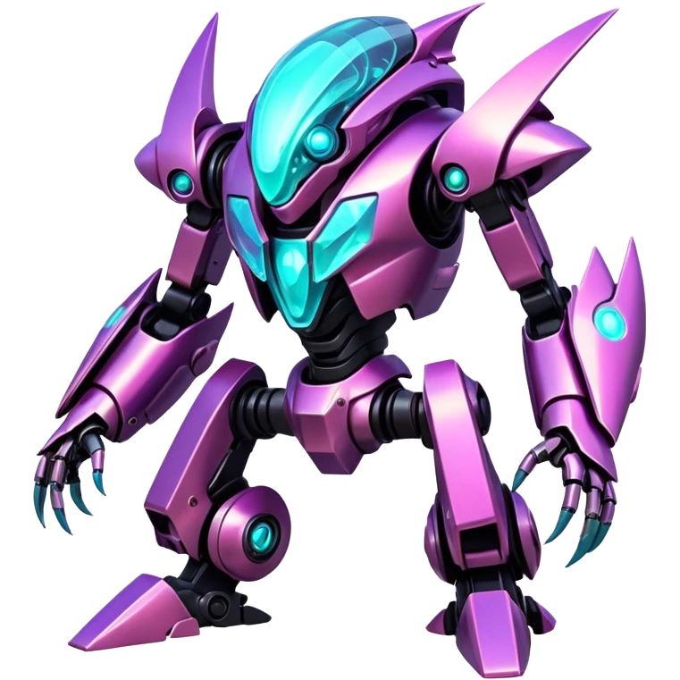  Epic legendary rare glowing mechanical Shiny sparkly transparent bioluminescent luminescent vibrant bright pastel dark exotic iridescent colorful gradients futuristic modern metallic glossy glittery fantasy-cyber-Fakémon-Vernid-mecha-creature emoji