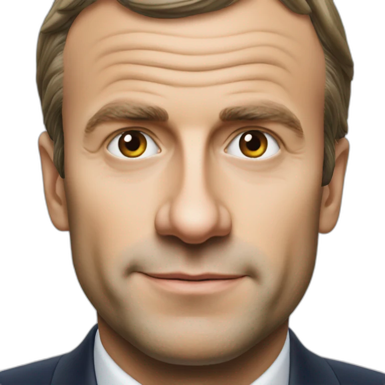 Une pomme émanuel macron emoji
