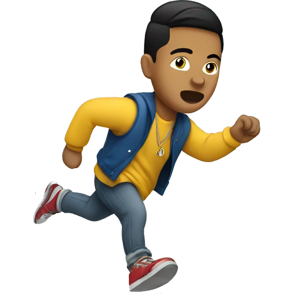filipino-rapper running emoji