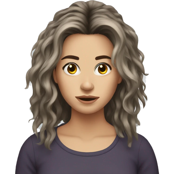 katie bell messy hair emoji
