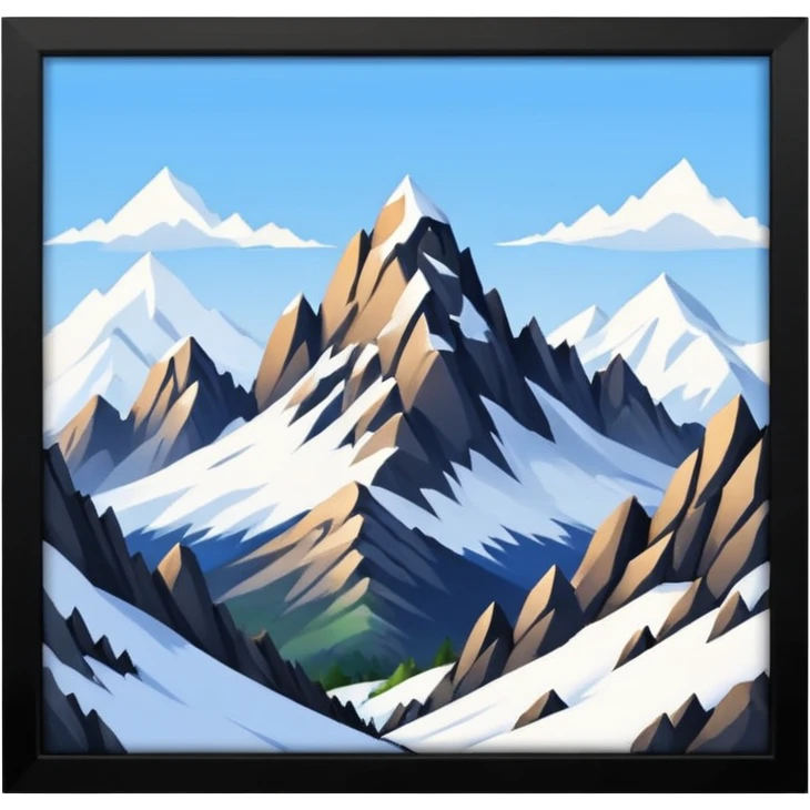 Siete montañas emoji