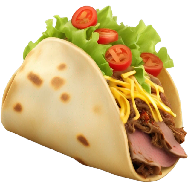 fat roast beef taco emoji