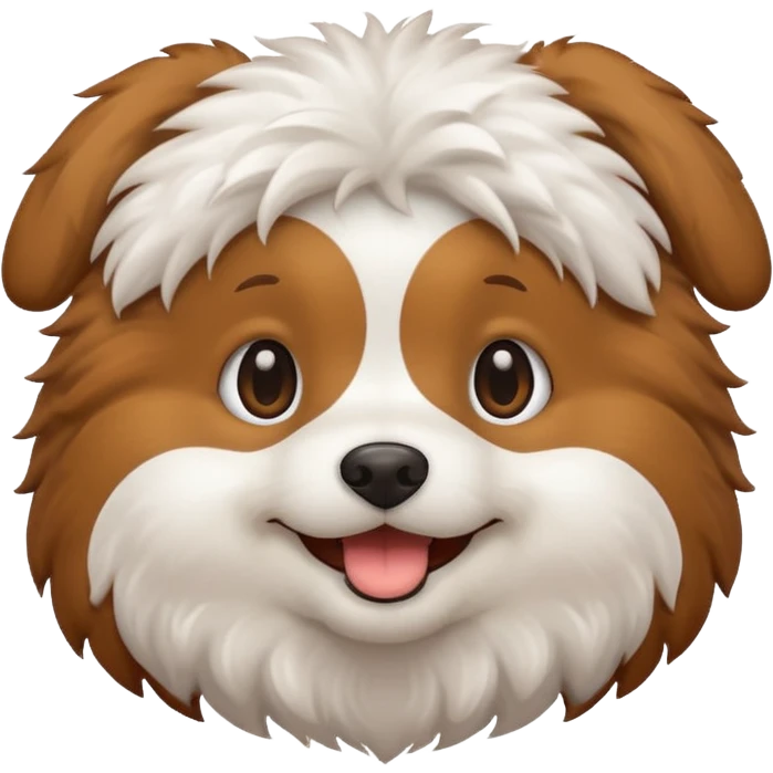 A cute dog emoji