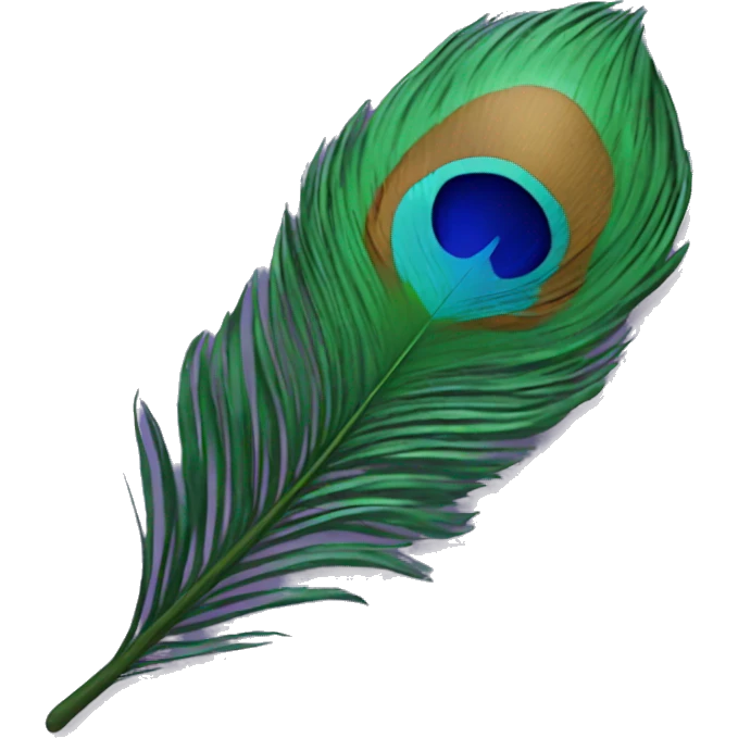 peacock feather emoji