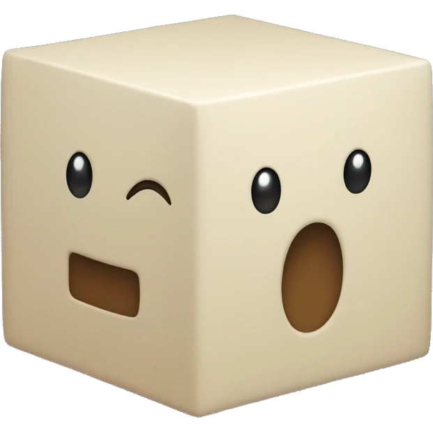 3d cube without face emoji