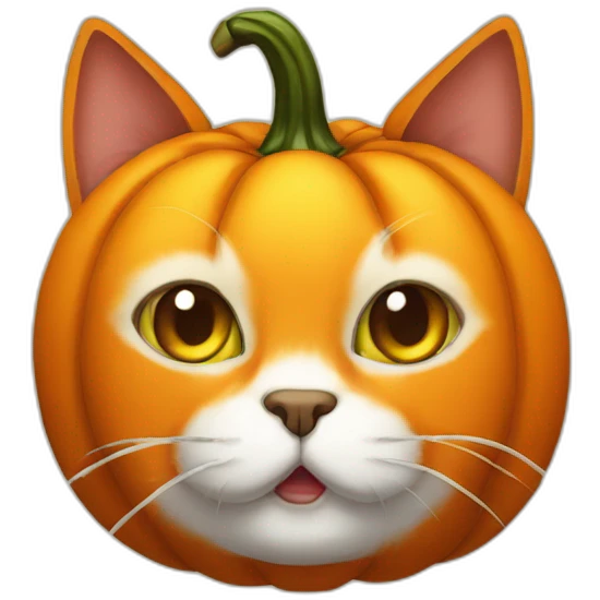 pumkin head cat emoji