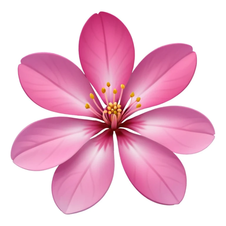 sakura flower with a pink gradient emoji