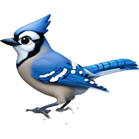 Blue Jay on a Present emoji
