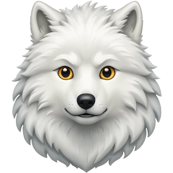 White wolf emoji emoji