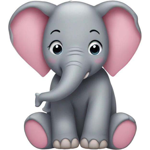 elephant in love emoji