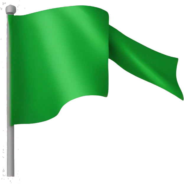 Green flag emoji