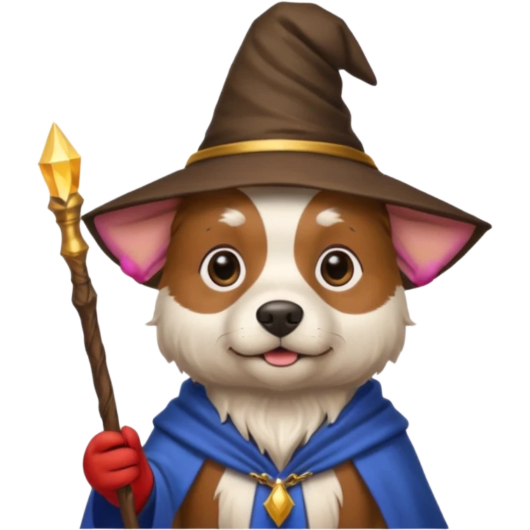 Dog wizard emoji