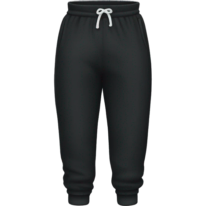 Black sweatpants emoji