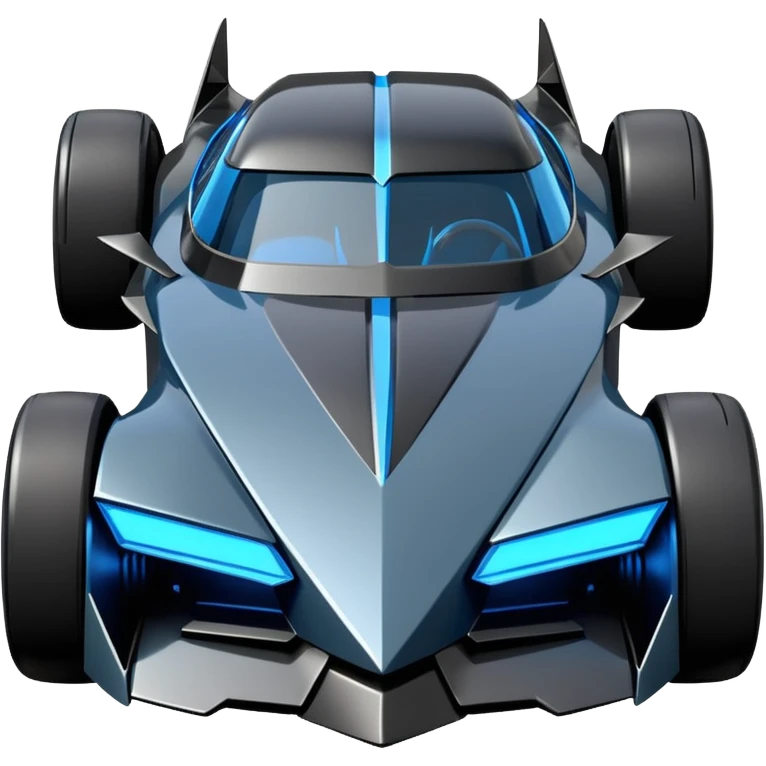 the animated series aerodynamic futuristic Batmobile loosely based on 1936 cord 812 (flat long straight faceted mechanical body) stealthy understated hot rod  emoji