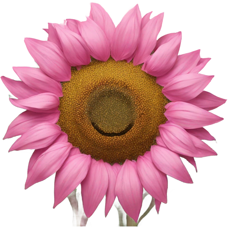 Pink sunflower with glitter  emoji