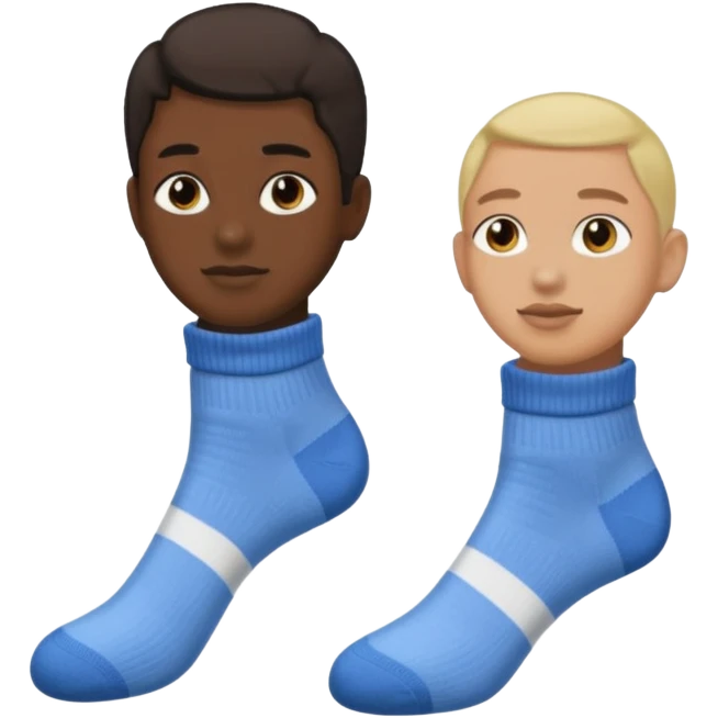 human slave watching a guy socks emoji