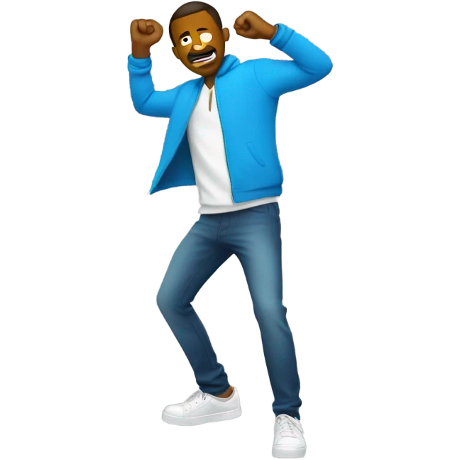 A guy hitting a dab emoji