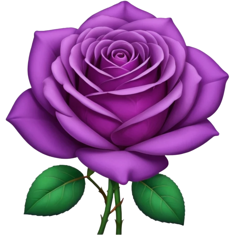 Purple rose emoji