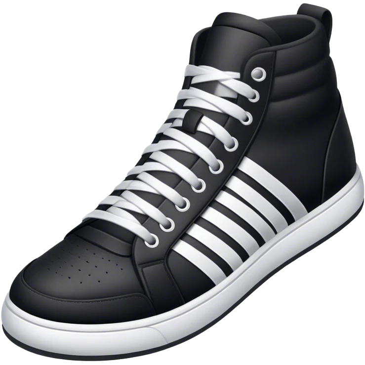 adidas two black stripes sneaker emoji