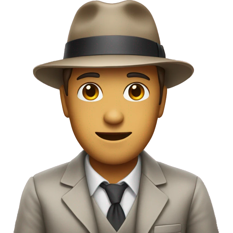 Make an emoji of a person wearing a fedora emoji
