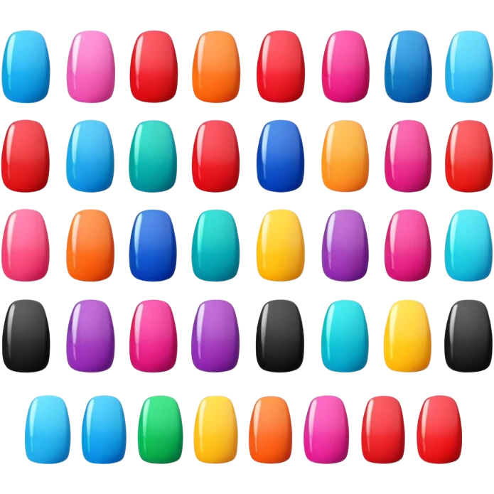 Stickers para clientes de uñas emoji