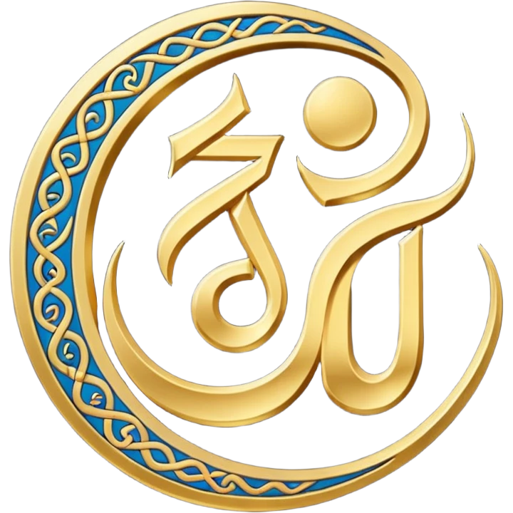 Allah Witten in Arabic emoji