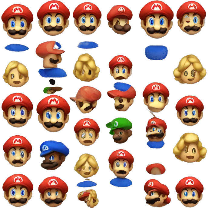 Mario in the Emoji Artstyle emoji