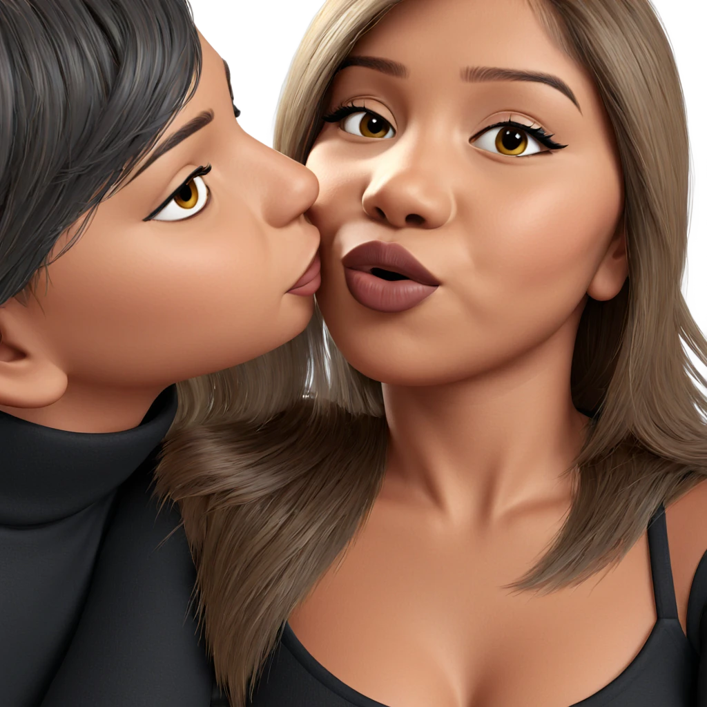 intimate moment between lovers emoji