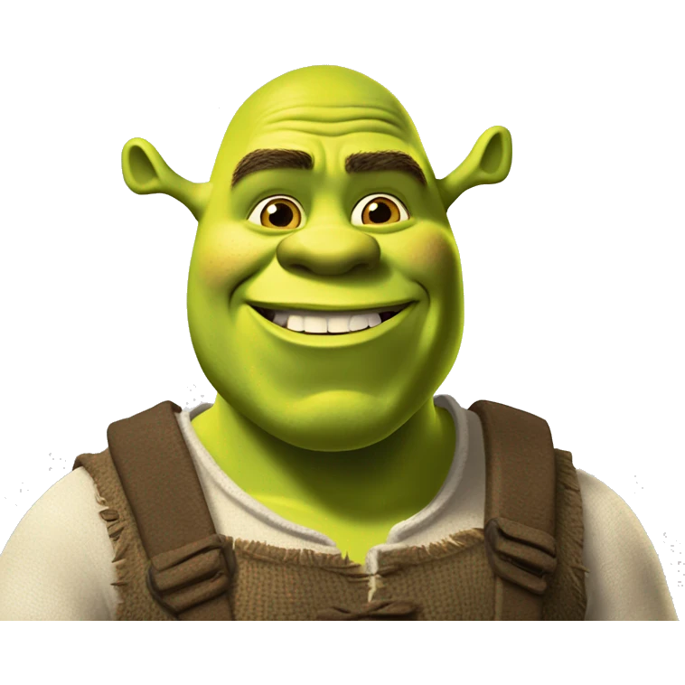 Shrek qui mange des céréales  emoji