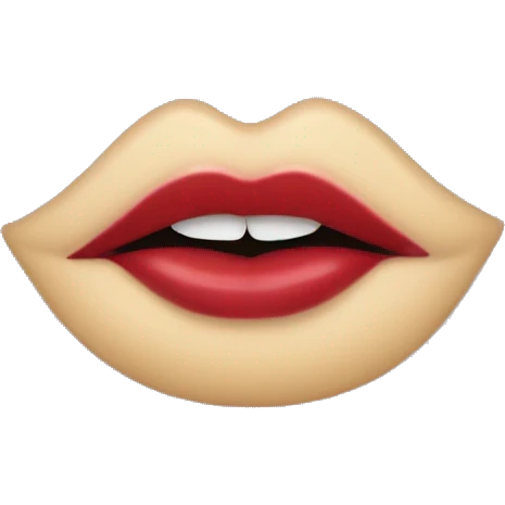 The lips from Rocky horror picture show emoji