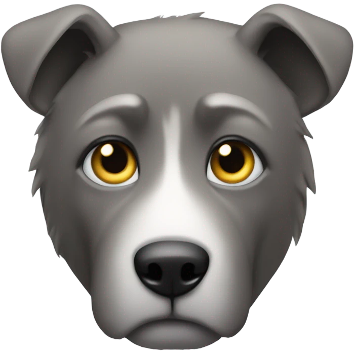 focused animal gaze on viewer grey emoji