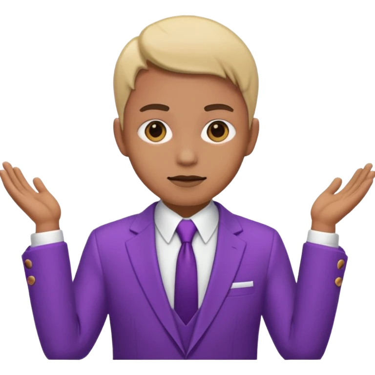 purple  suit emoji