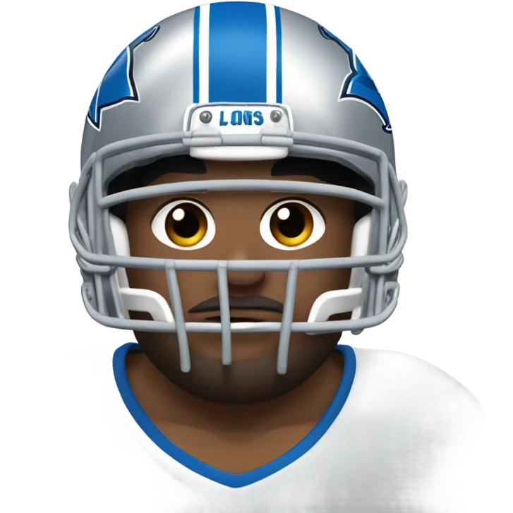Detroit lions player sad emoji
