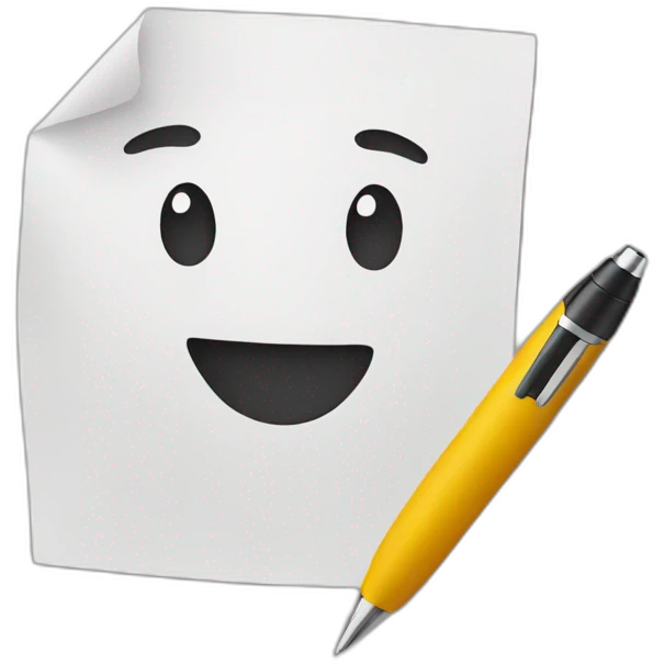 paper anda pen emoji