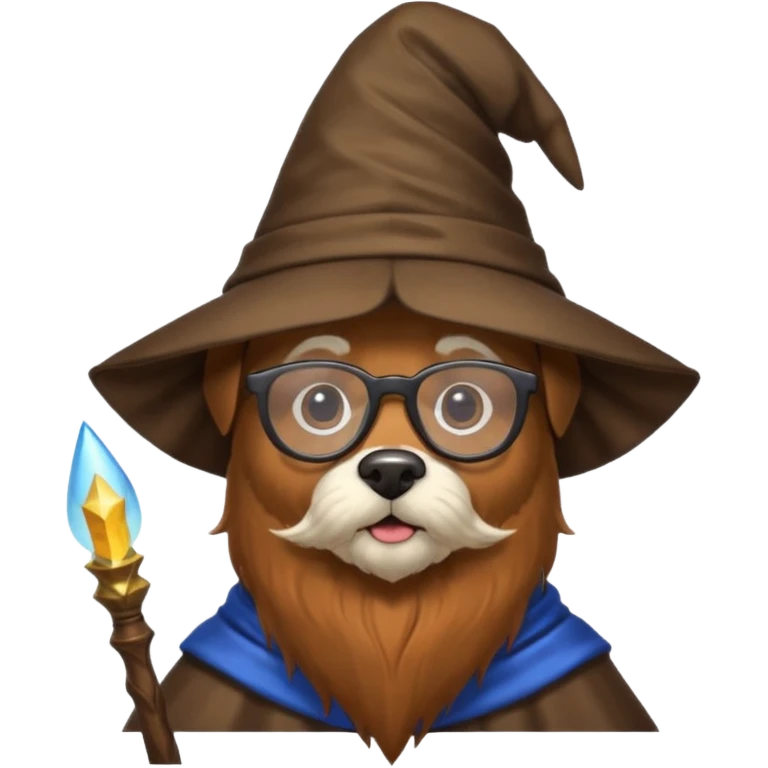 Dog wizard emoji